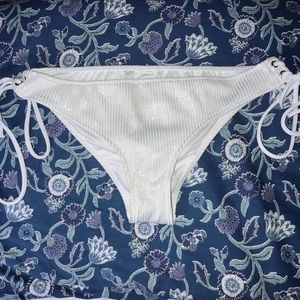 VS PINK white bikini bottoms